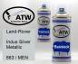 Preview: Land-Rover, Indus Silver Metallic, 863 / MEN: 400ml Sprühdose + 400ml Klarlack - Set, von ATW Autoteile West.